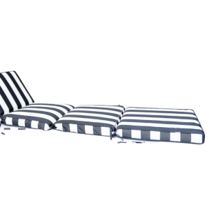 Striped Waterproof Lounger Cushion