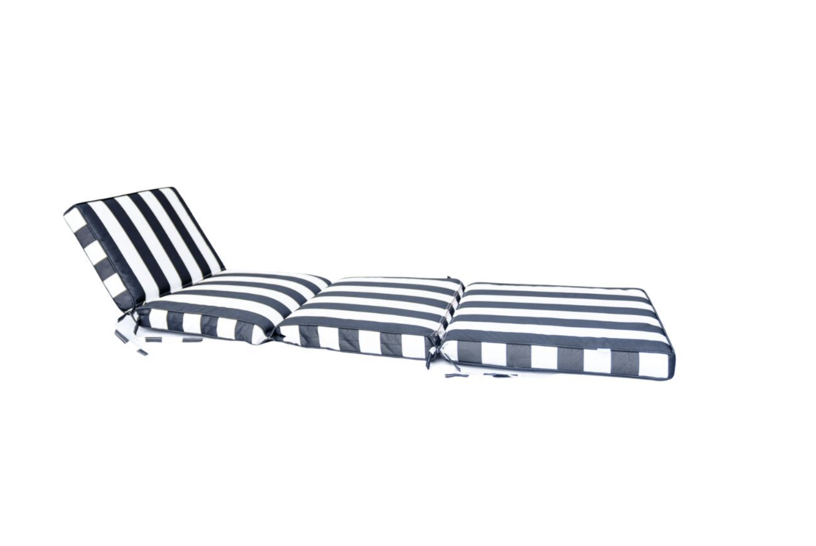 Striped Waterproof Lounger Cushion